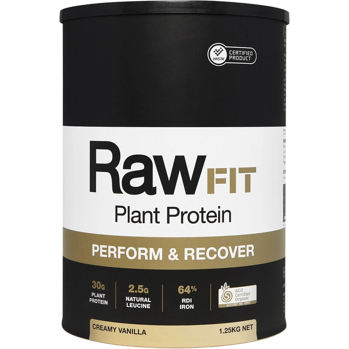 Amazonia RawFIT Plant Protein Organic Perform & Recover Creamy Vanilla - Image 4