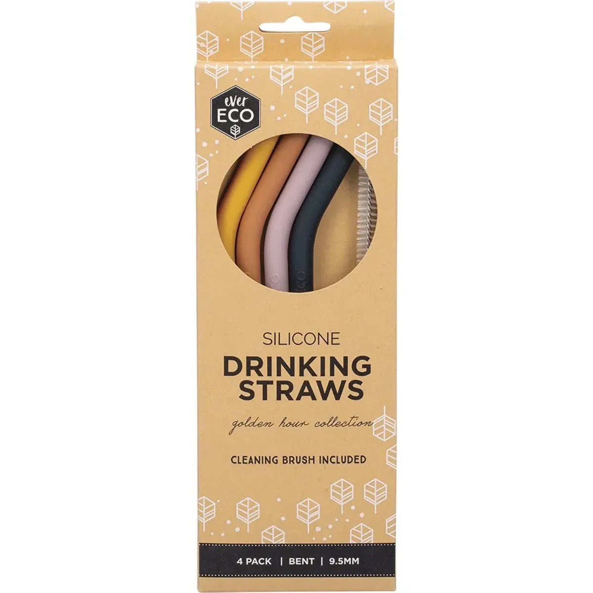 Ever Eco Silicone Straws - Bent Collection 4 Pack - Image 10